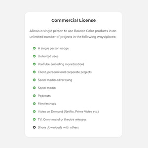 commercial license