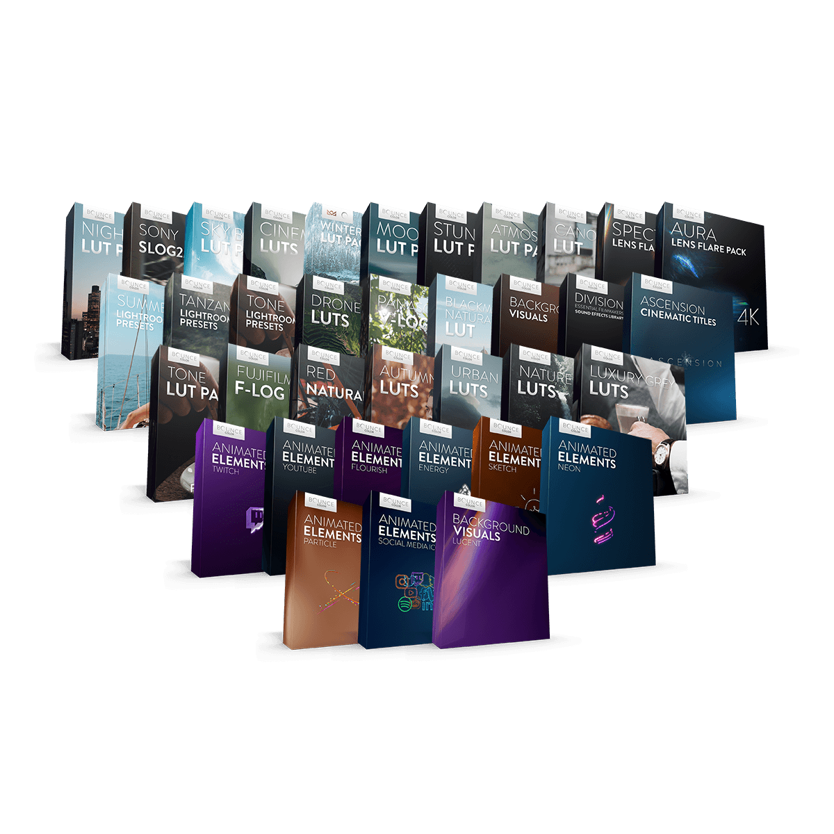 The Biggest Animated Elements Bundle - Bounce Color®